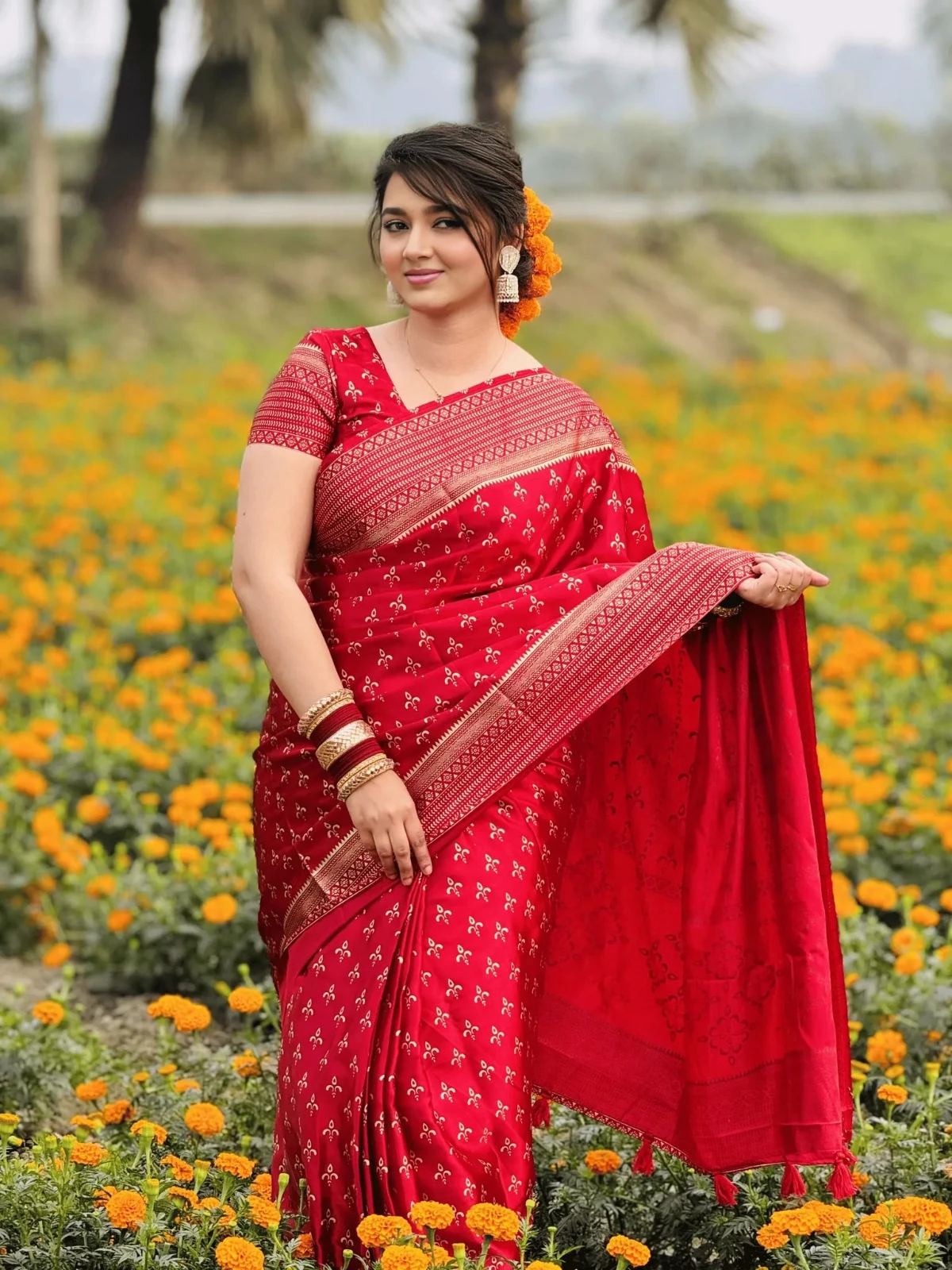 Japani Silk Sharee with Blouse Piece