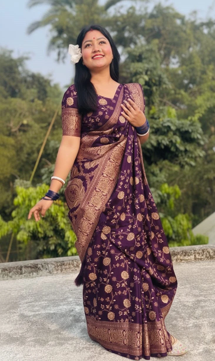 Japani Silk Sharee with Blouse Piece