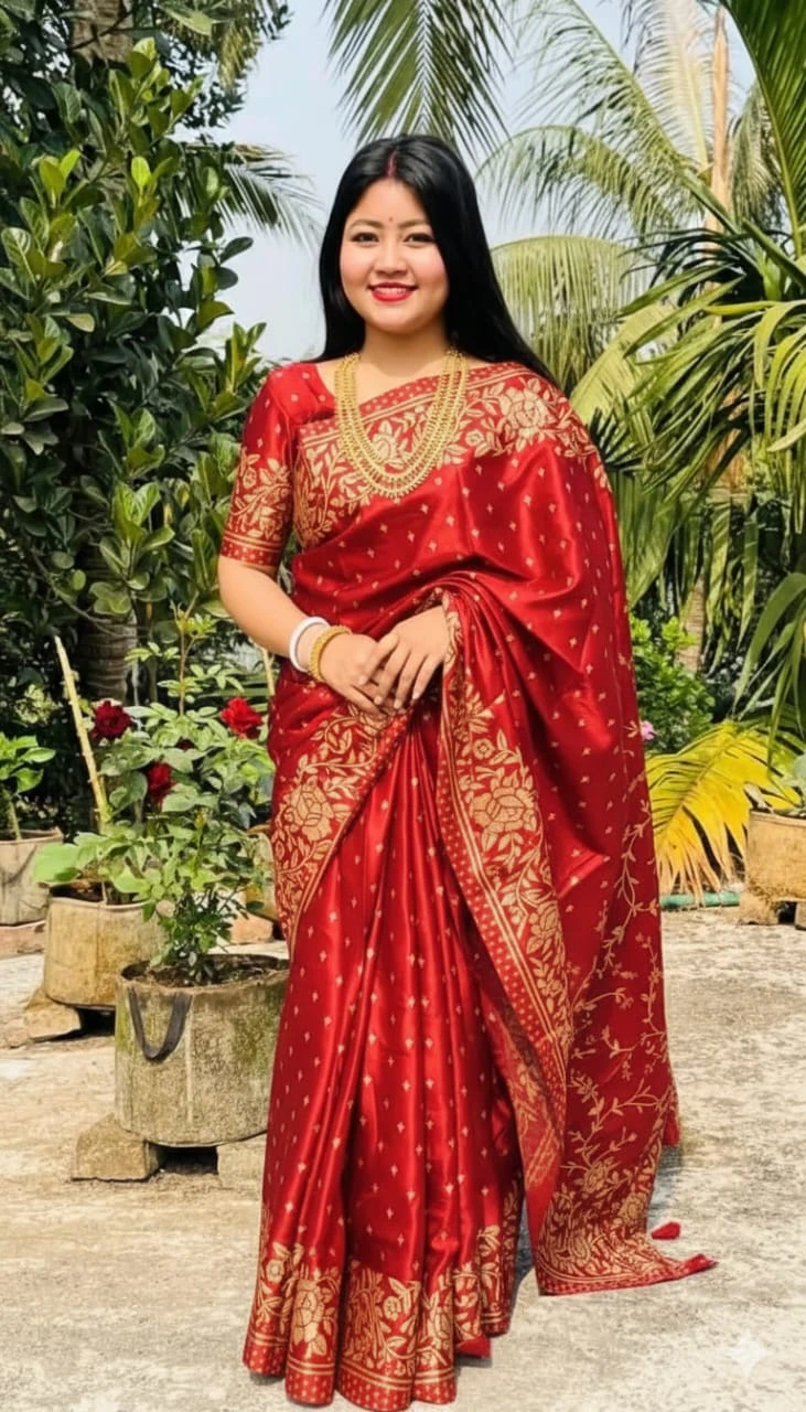 Japani Silk Sharee with Blouse Piece