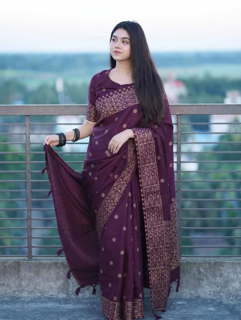 Japani Silk Sharee with Blouse Piece