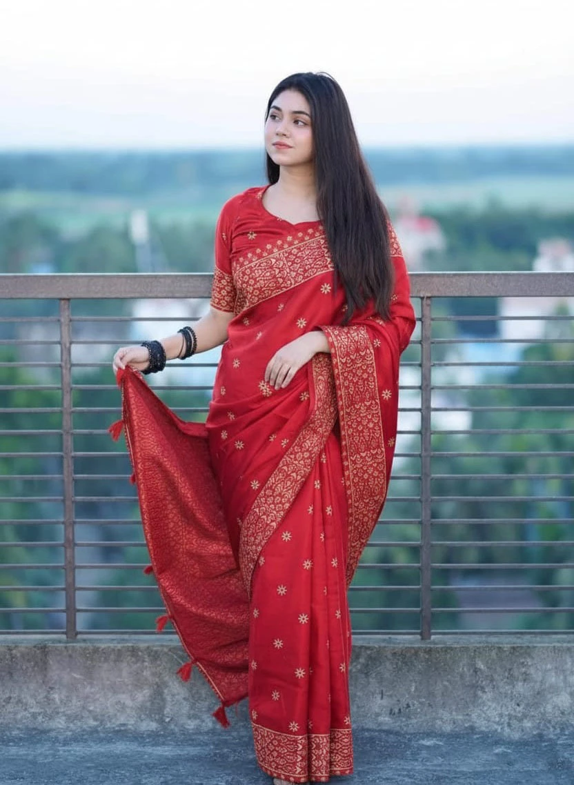 Japani Silk Sharee with Blouse Piece