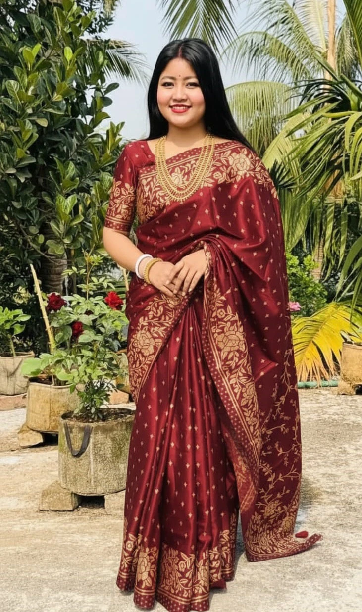 Japani Silk Sharee with Blouse Piece