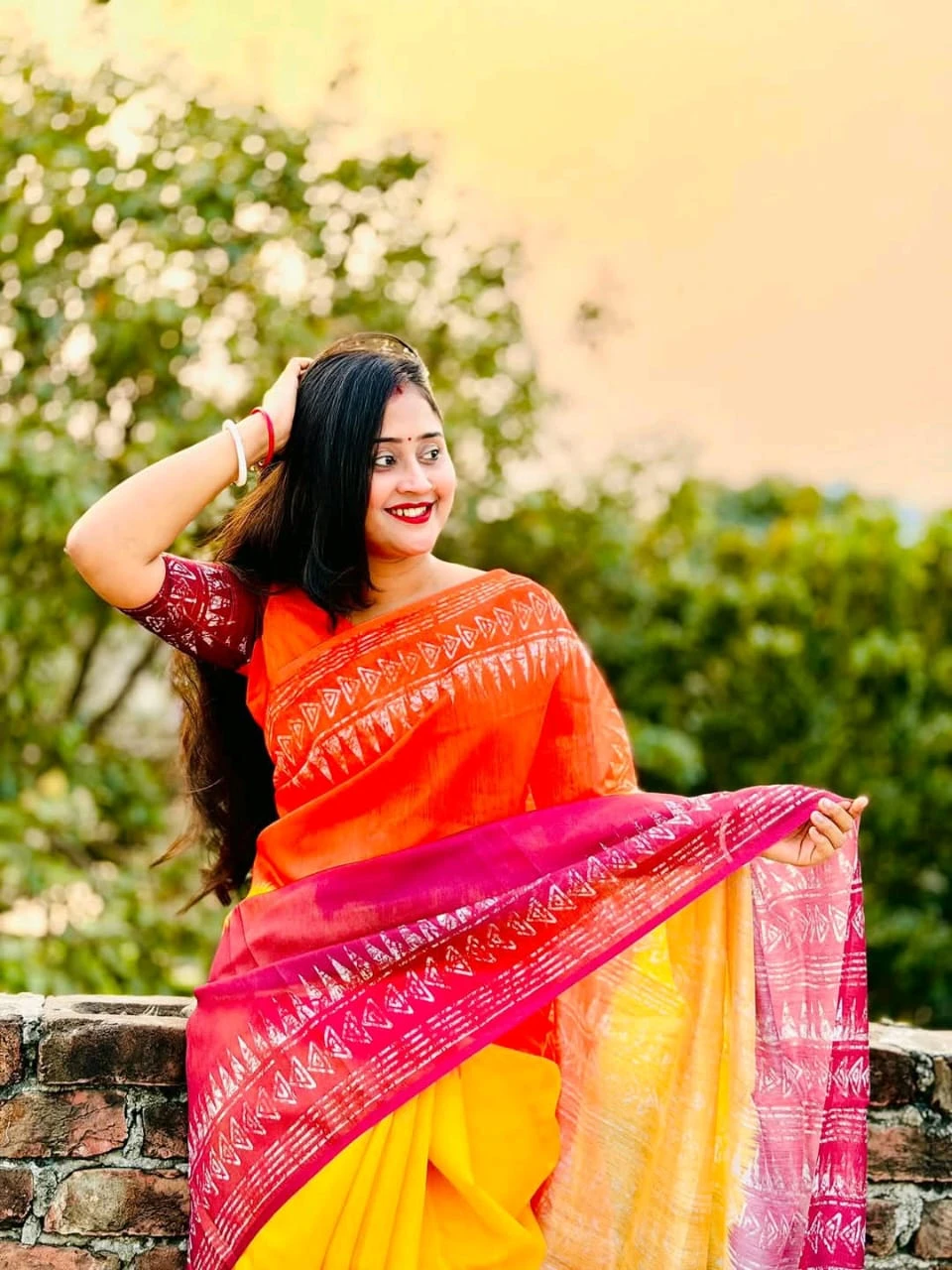 Chanderi silk sharee