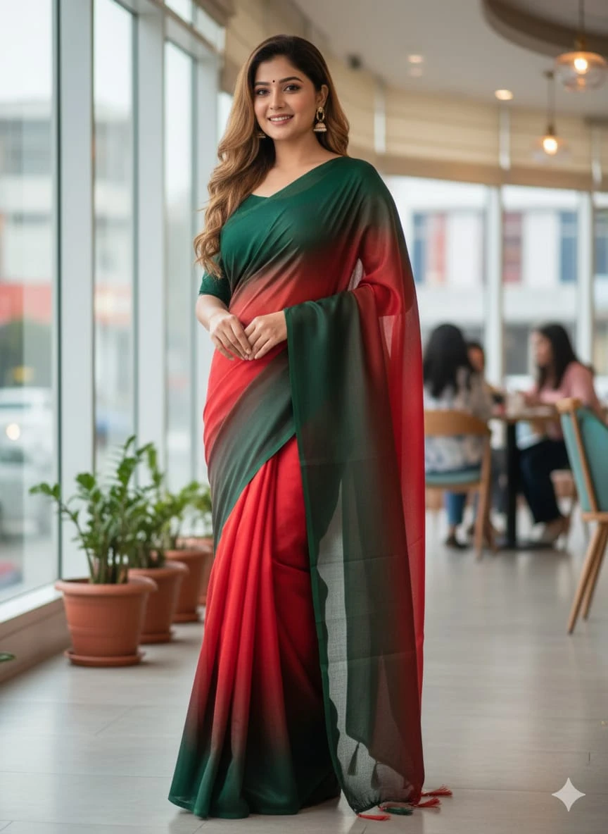 Chanderi silk saree