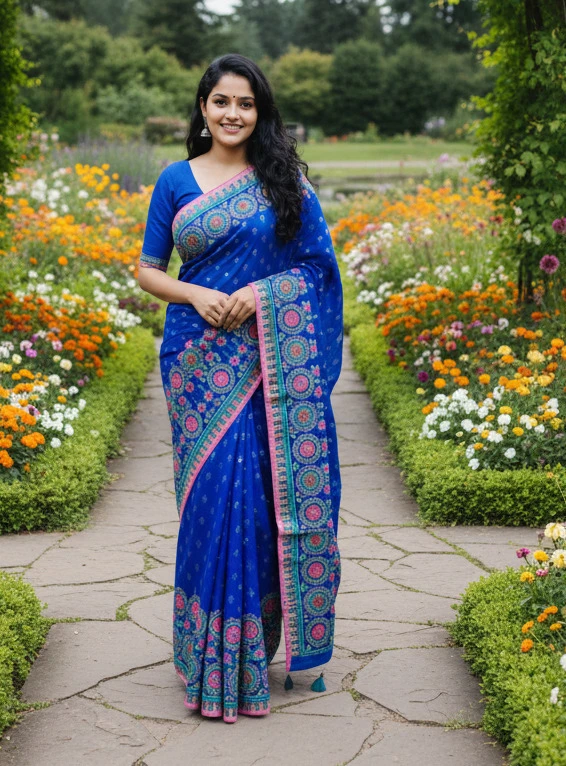 Premium Silk Boutique Skin Print Shari