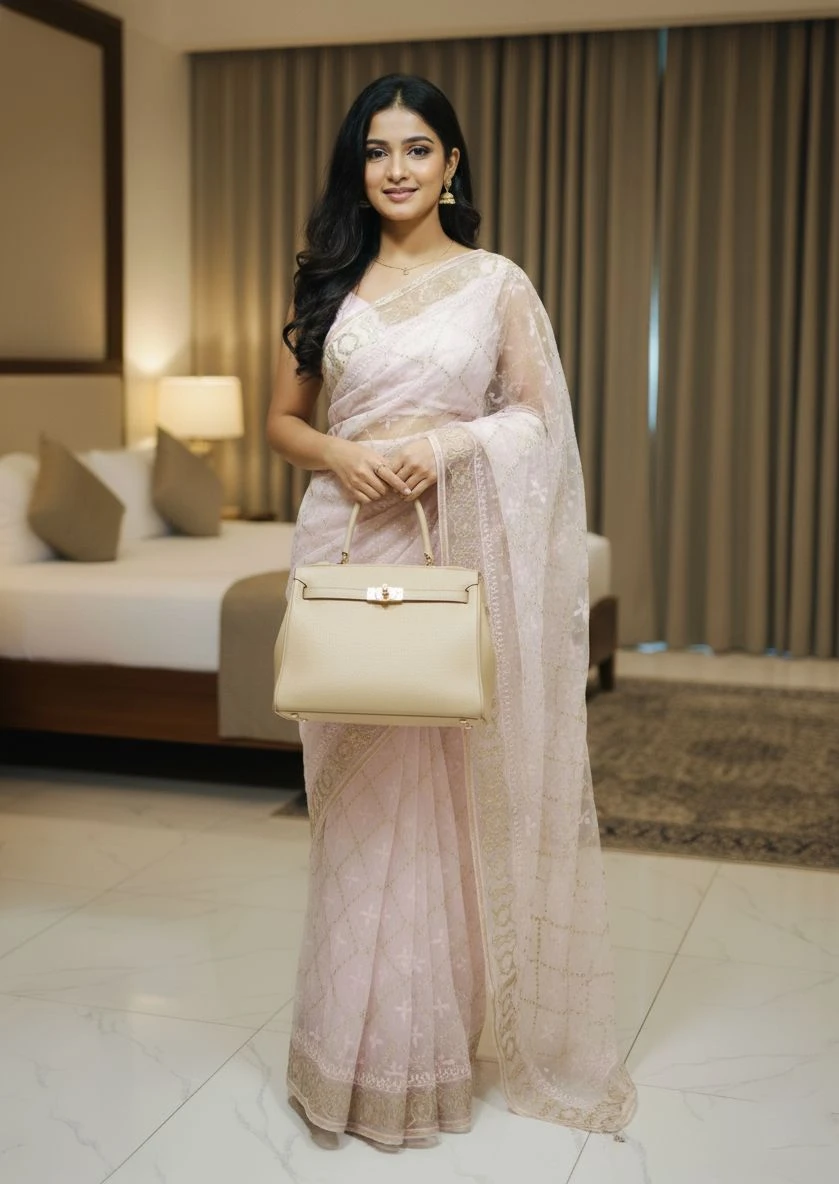 Georgette Organza Saree