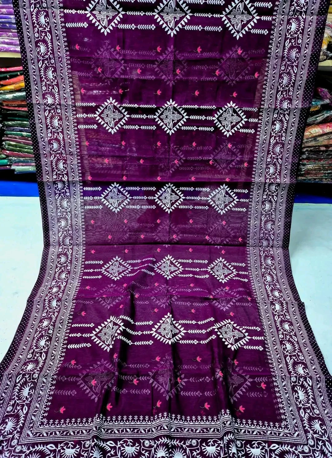 Half silk screen print sharee