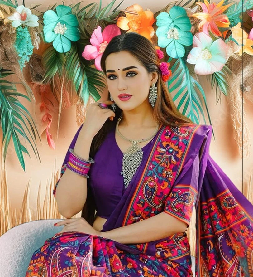 Premium Parsha Sharee with Blouse Piece