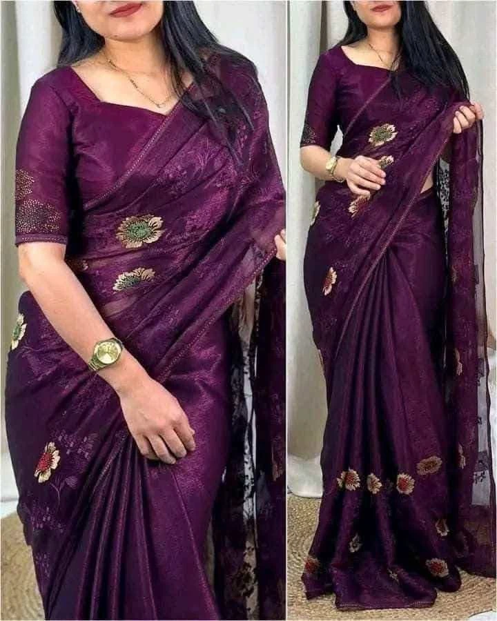 Premium Micro Georgette Saree