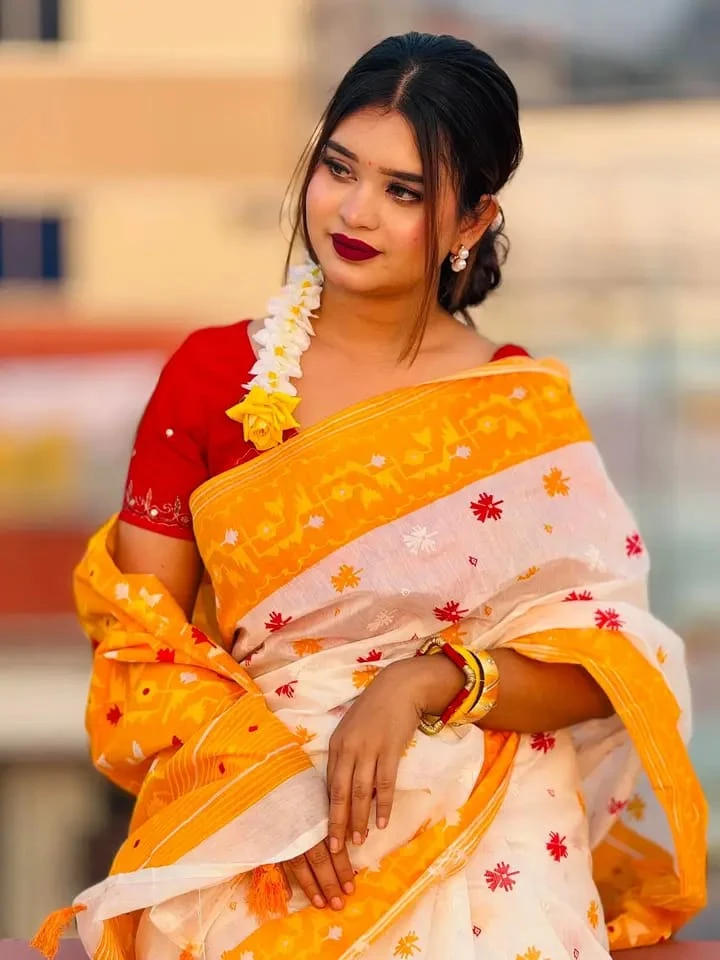 Half silk screen print sharee