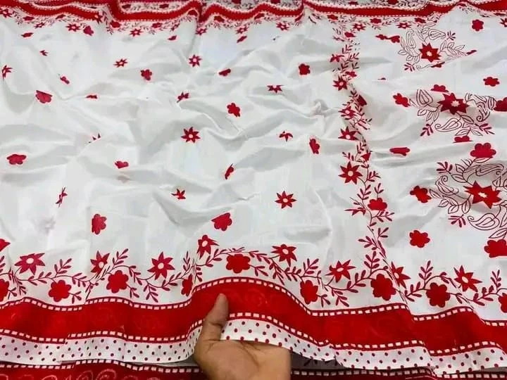 Half silk screen print sharee