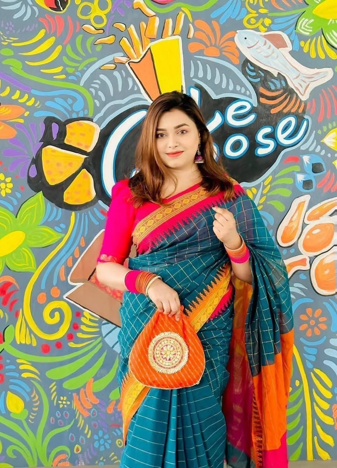 madhurai check sharee