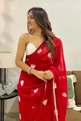 Premium Jorjet Embroidery Sharee