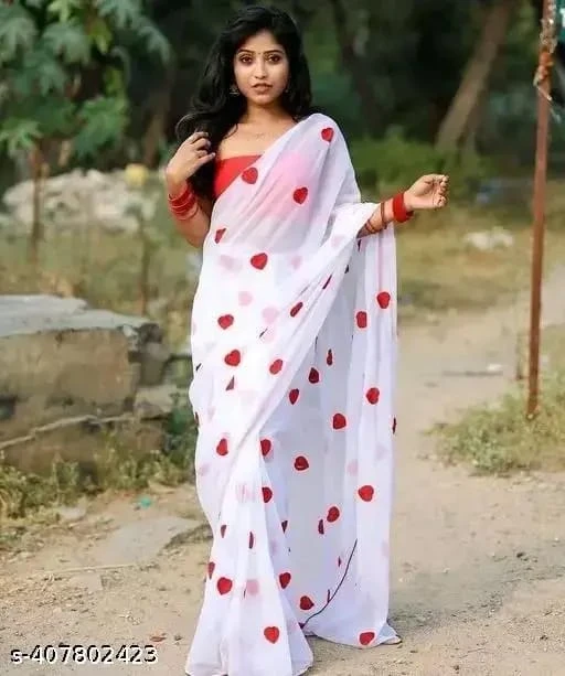 Premium Jorjet Embroidery Sharee